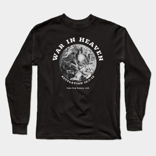 War in Heaven End Time Illustration Peter Paul Rubens Long Sleeve T-Shirt